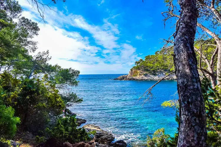 Mer Méditerranée au camping près de Bandol