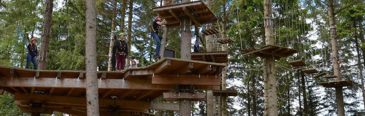 CAMPASUN - Accrobranche au Grand-Bornand : vivez l’aventure ultime au cœur de la Forêt des Dodes