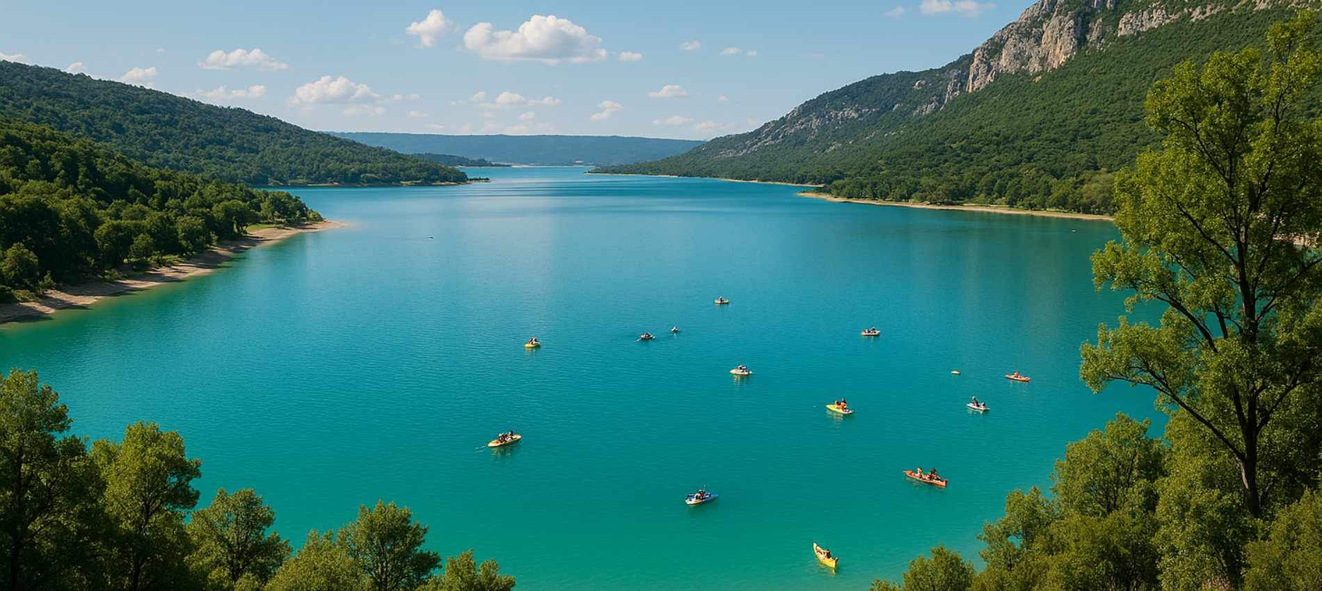 CAMPASUN - Lac de Sainte-Croix : une étendue turquoise au cœur de la Provence