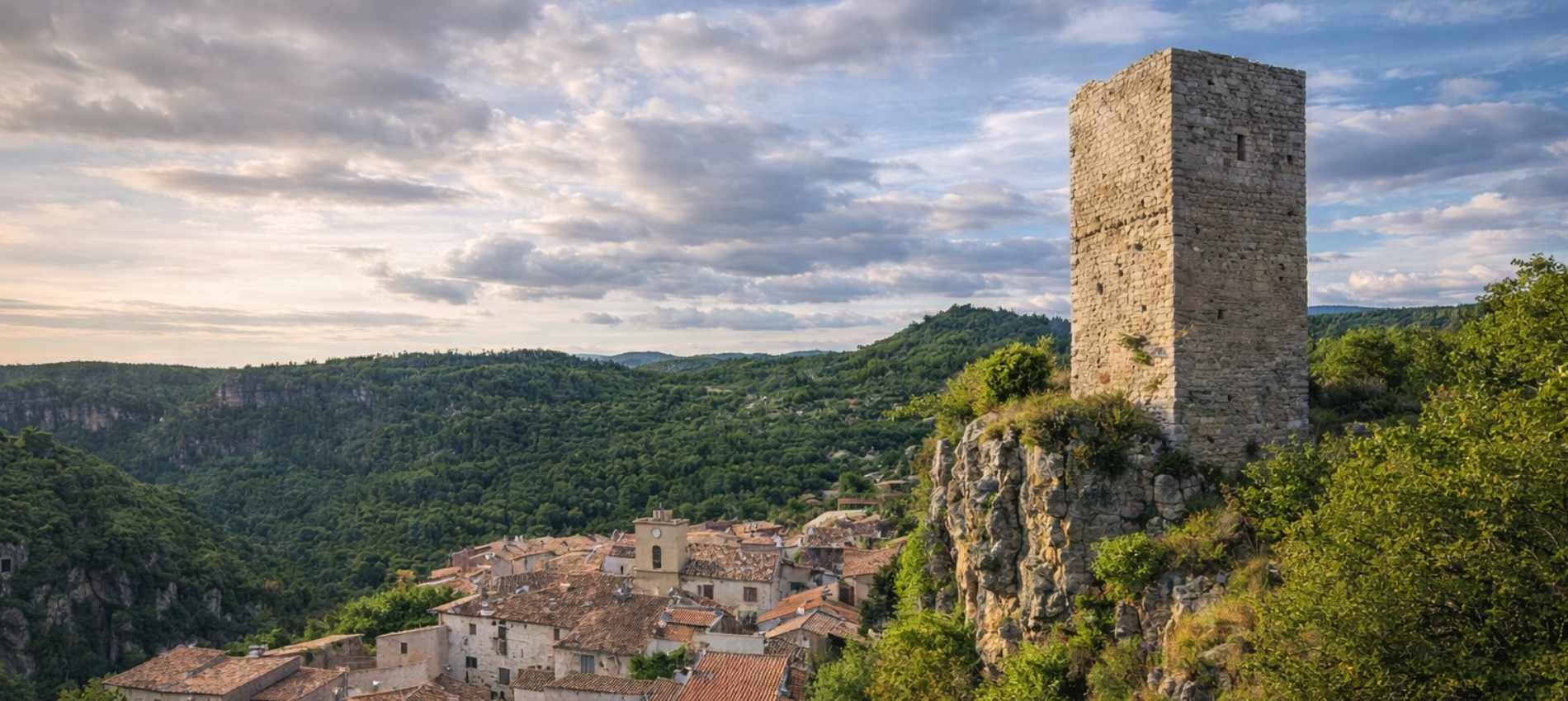 CAMPASUN - Châteaudouble dans le Var : visite et patrimoine du Nid d’Aigle de la Dracénie